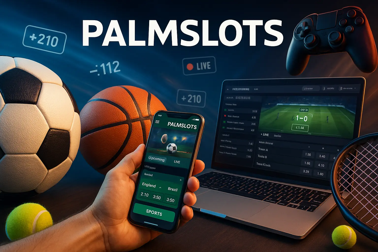 Aposte em apostas esportivas no cassino online PALMSLOTS