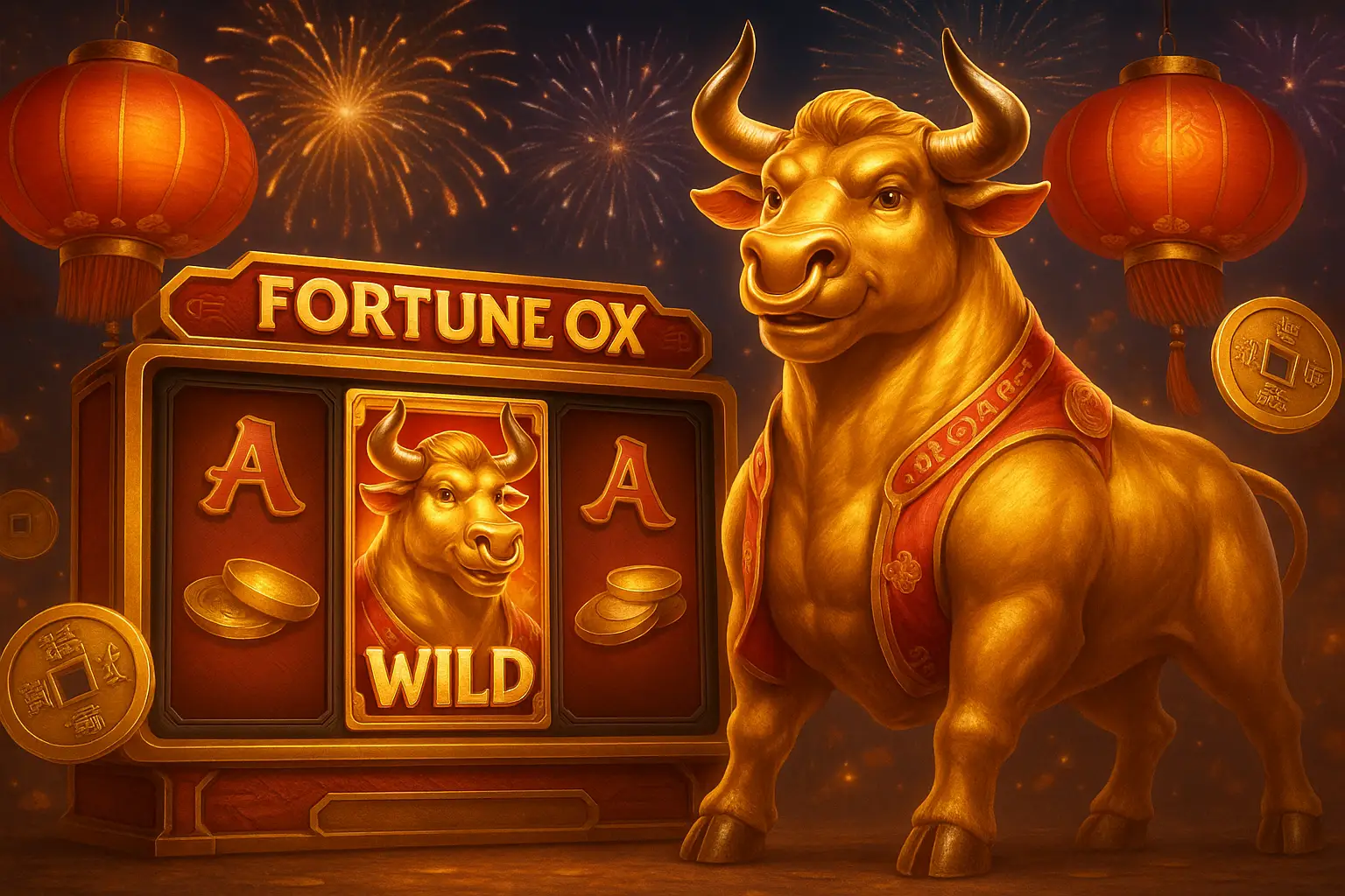 Fortune Ox no PALMSLOTS - Aposte Agora e Reivindique Seus Ganhos