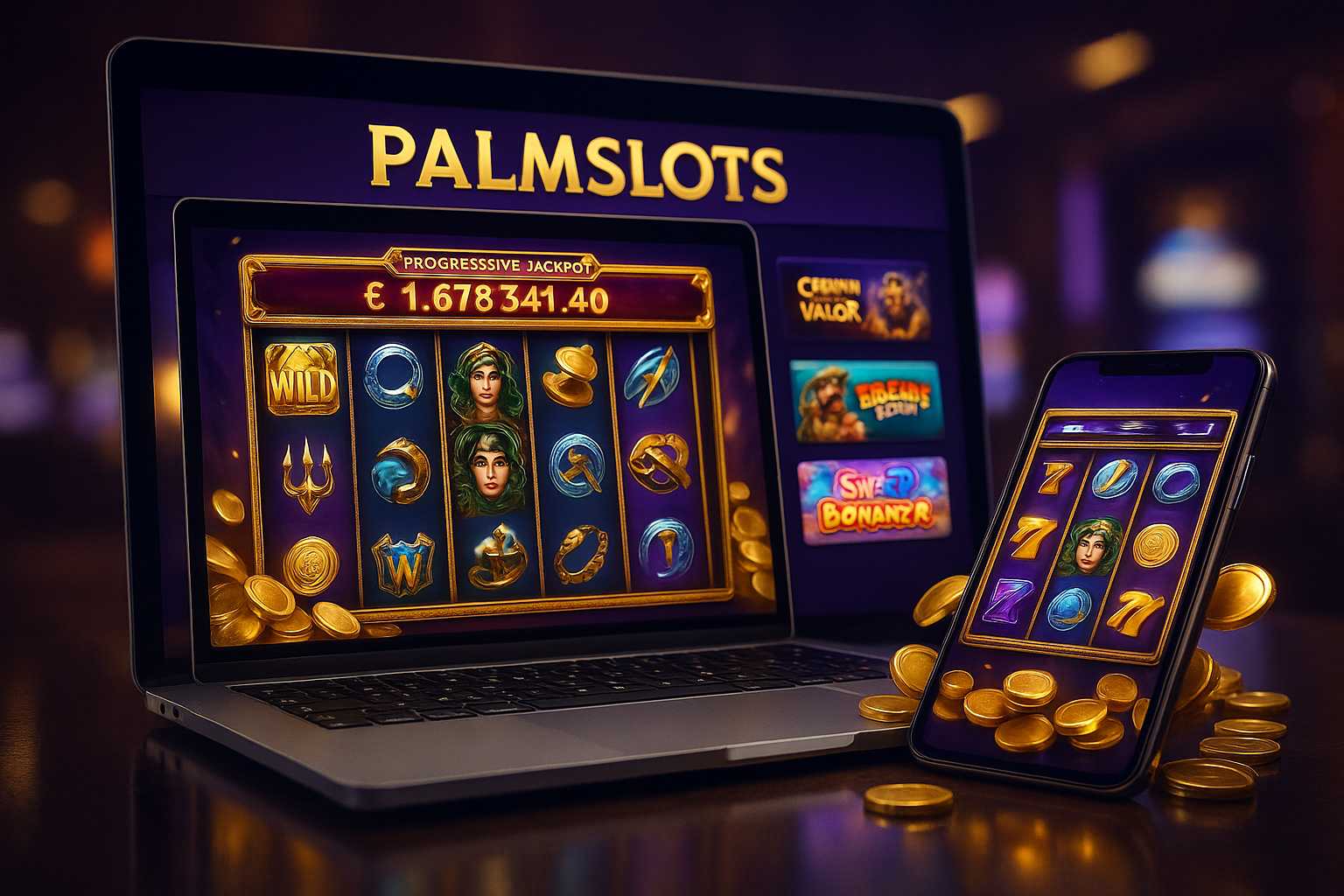 Jogos de Slot no Casino Online PALMSLOTS