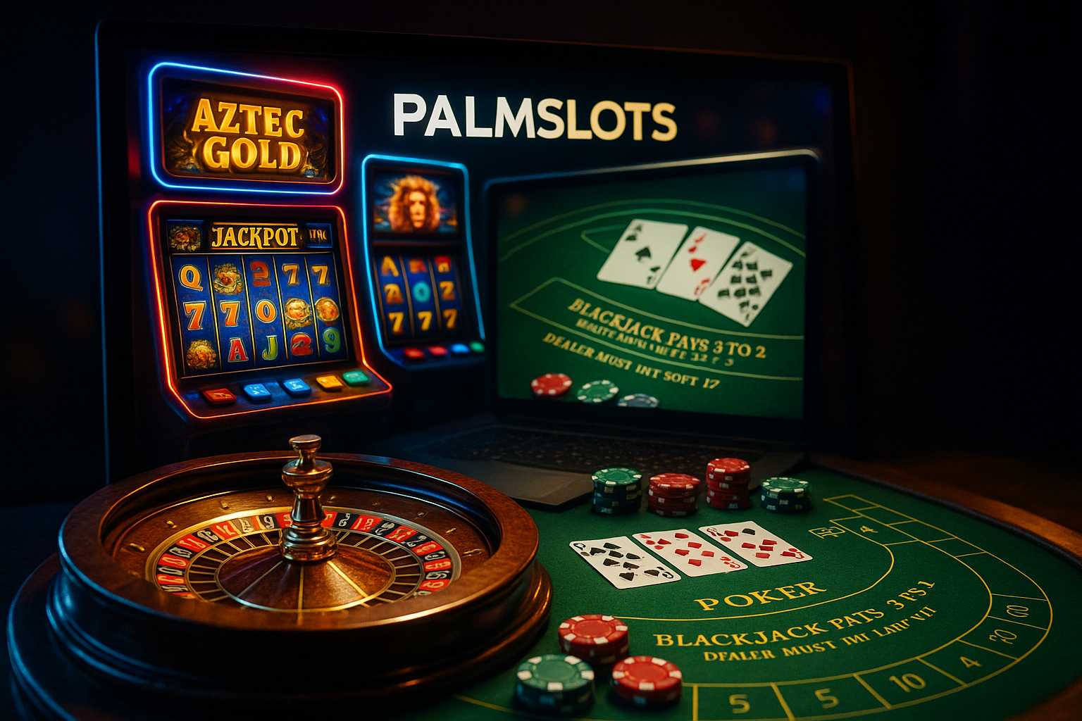 Jogos de cassino online PALMSLOTS