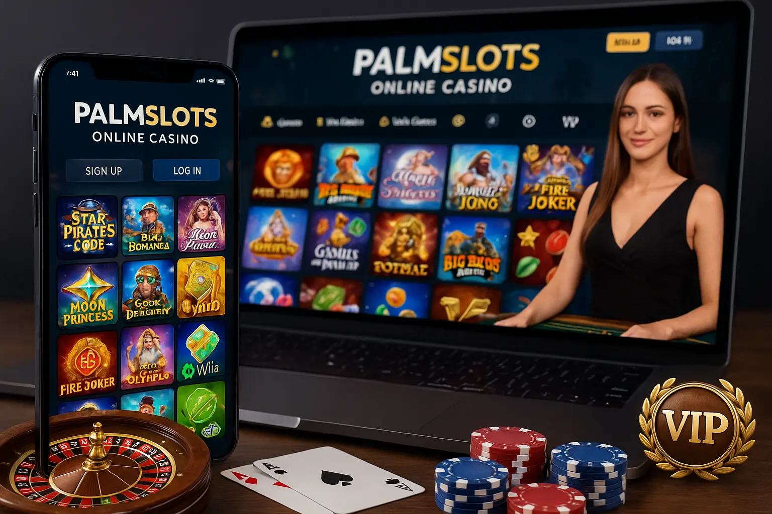 Jogos de cassino online inovadores e emocionantes na PALMSLOTS