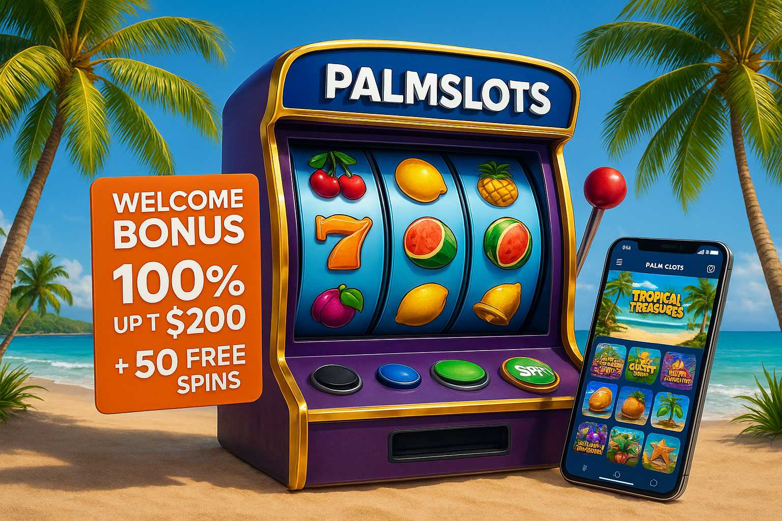 Explore o mundo das slot machines no PALMSLOTS Casino